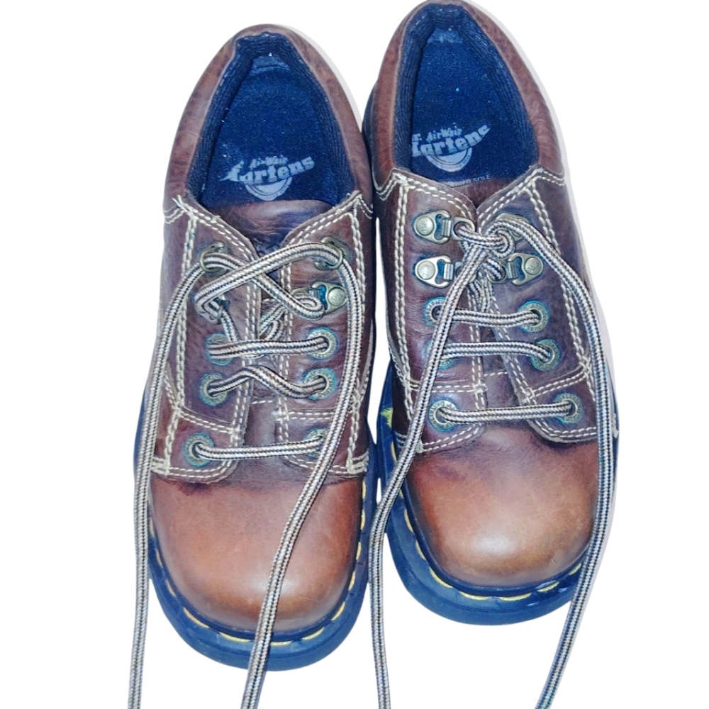 Dr. Martens Two-Tone Brown Leather Shoes Women Size 7 Men's 5